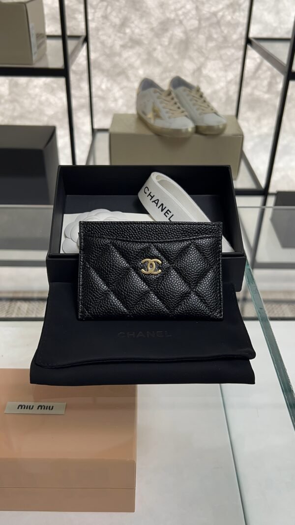 Chanel Caviar Quilted Card Holder Black