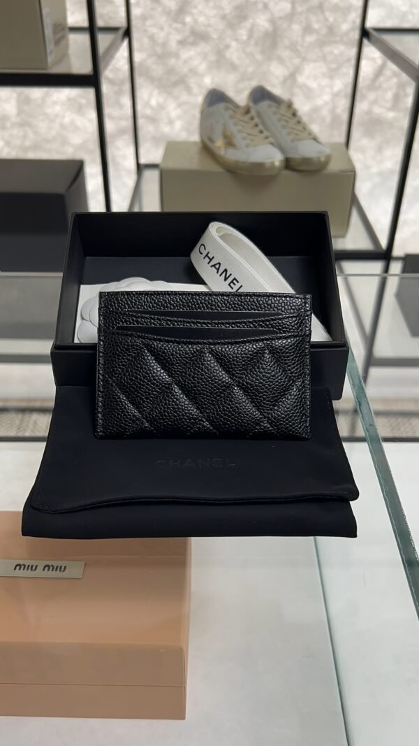 Chanel Caviar Quilted Card Holder Black