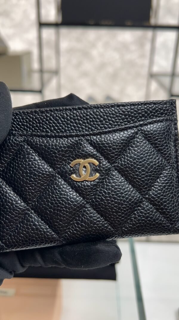 Chanel Caviar Quilted Card Holder Black