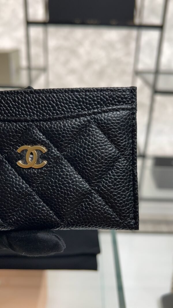 Chanel Caviar Quilted Card Holder Black