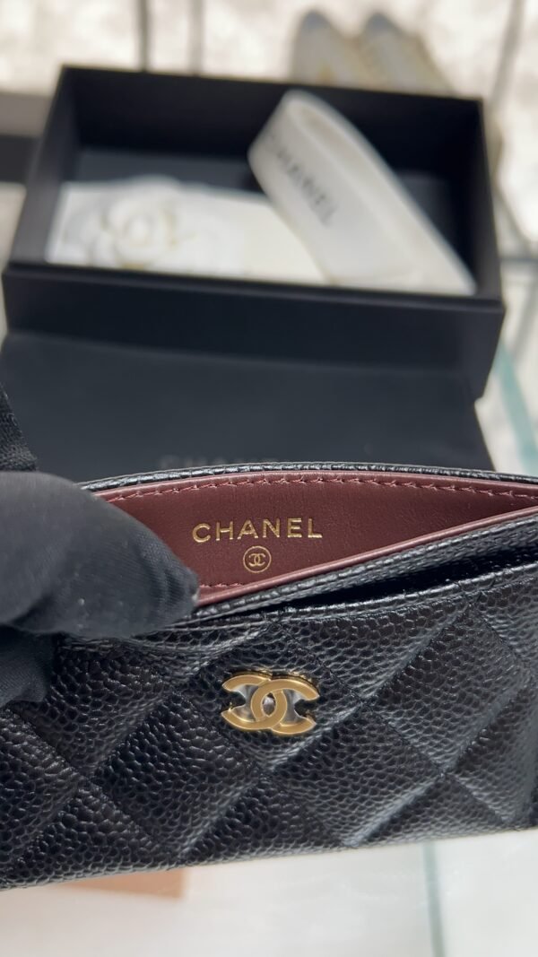 Chanel Caviar Quilted Card Holder Black