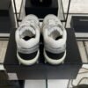Chanel Fabric Laminated Calfskin Stretch CC Sneakers White Silver