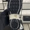 Chanel Fabric Laminated Calfskin Stretch CC Sneakers White Silver