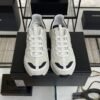 Chanel Suede Calfskin Womens CC Sneakers White Black