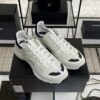 Chanel Suede Calfskin Womens CC Sneakers White Black