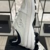 Chanel Suede Calfskin Womens CC Sneakers White Black