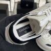 Chanel Suede Calfskin Womens CC Sneakers White Black