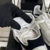 Chanel Suede Calfskin Womens CC Sneakers White Black