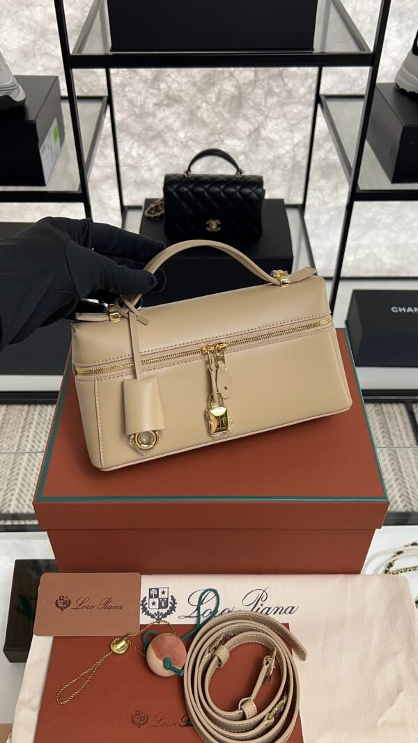 Loro Piana Extra Bag L23 Light Mastic/Sun Gold (D0Q7)