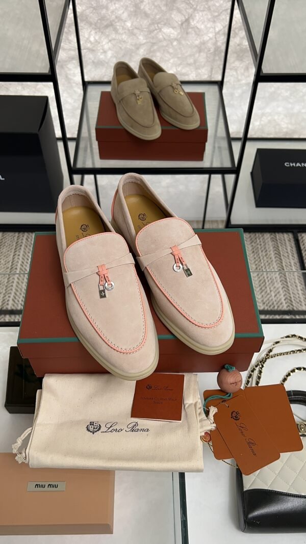 Loro Piana Summer Charms Walk Loafer Pink