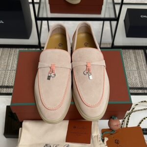 Loro Piana Summer Charms Walk Loafer Pink
