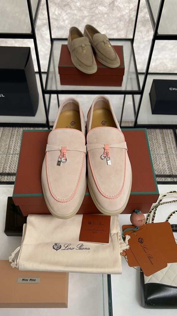 Loro Piana Summer Charms Walk Loafer Pink