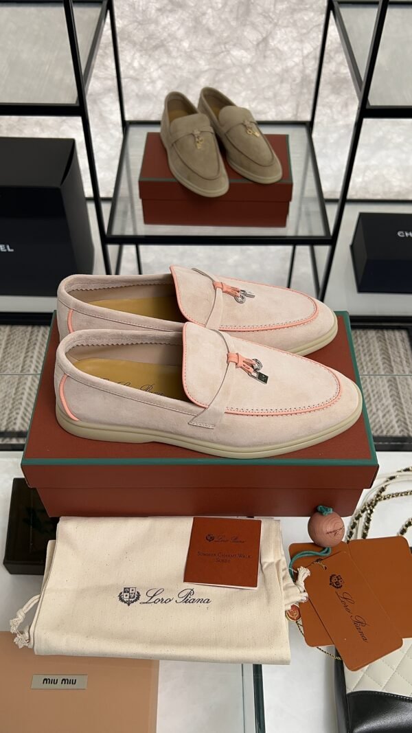 Loro Piana Summer Charms Walk Loafer Pink