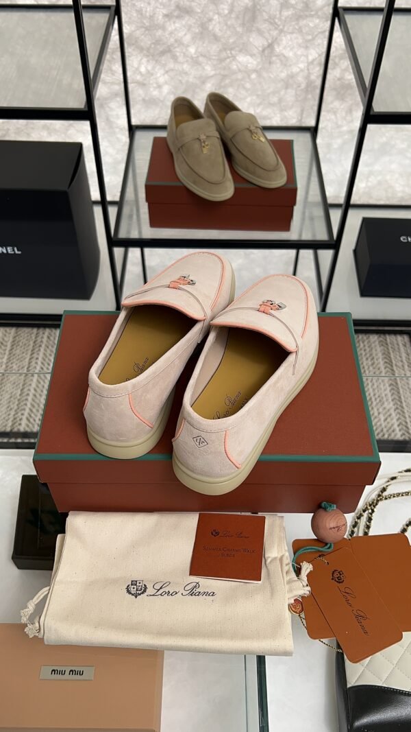Loro Piana Summer Charms Walk Loafer Pink