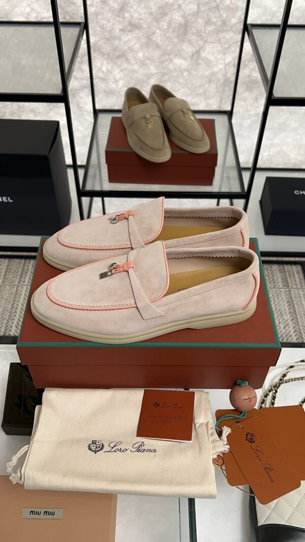 Loro Piana Summer Charms Walk Loafer Pink