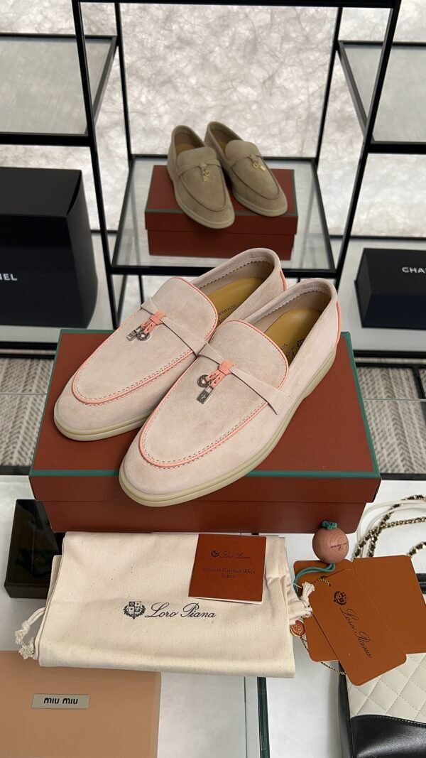 Loro Piana Summer Charms Walk Loafer Pink