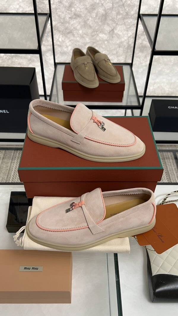 Loro Piana Summer Charms Walk Loafer Pink