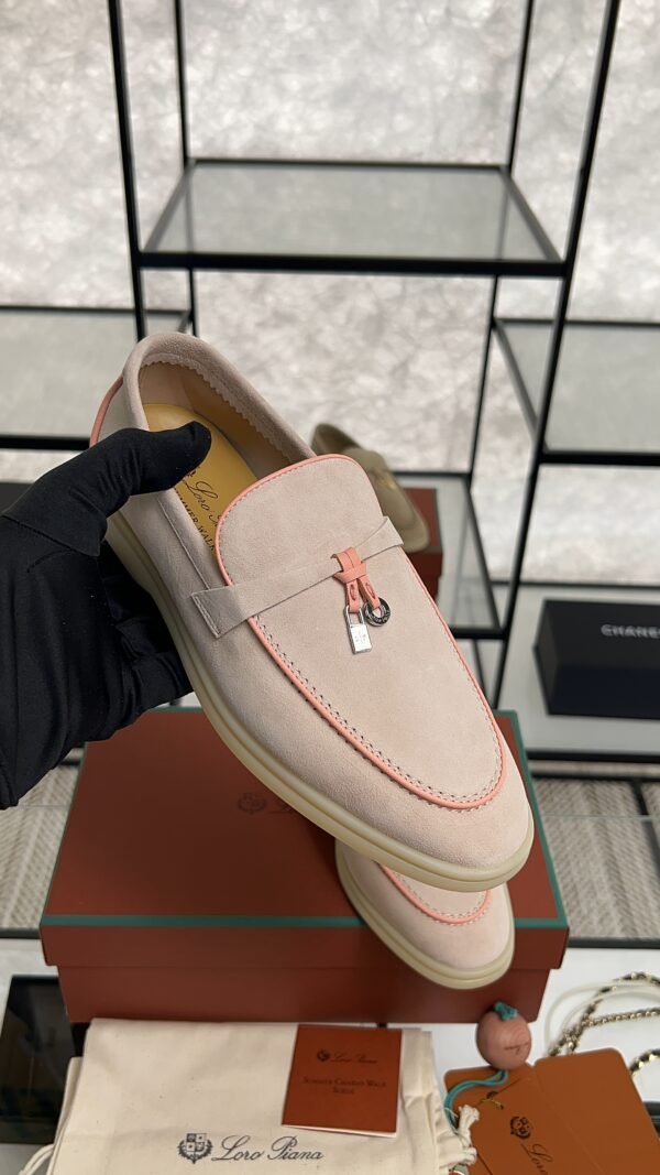 Loro Piana Summer Charms Walk Loafer Pink