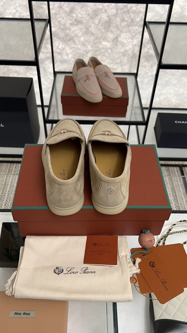 Loro Piana Summer Charms Walk Loafer Beige