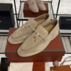 Loro Piana Summer Charms Walk Loafer Beige