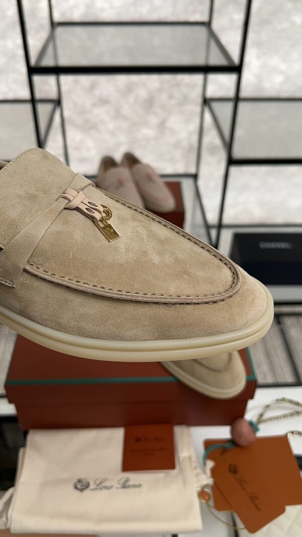 Loro Piana Summer Charms Walk Loafer Beige
