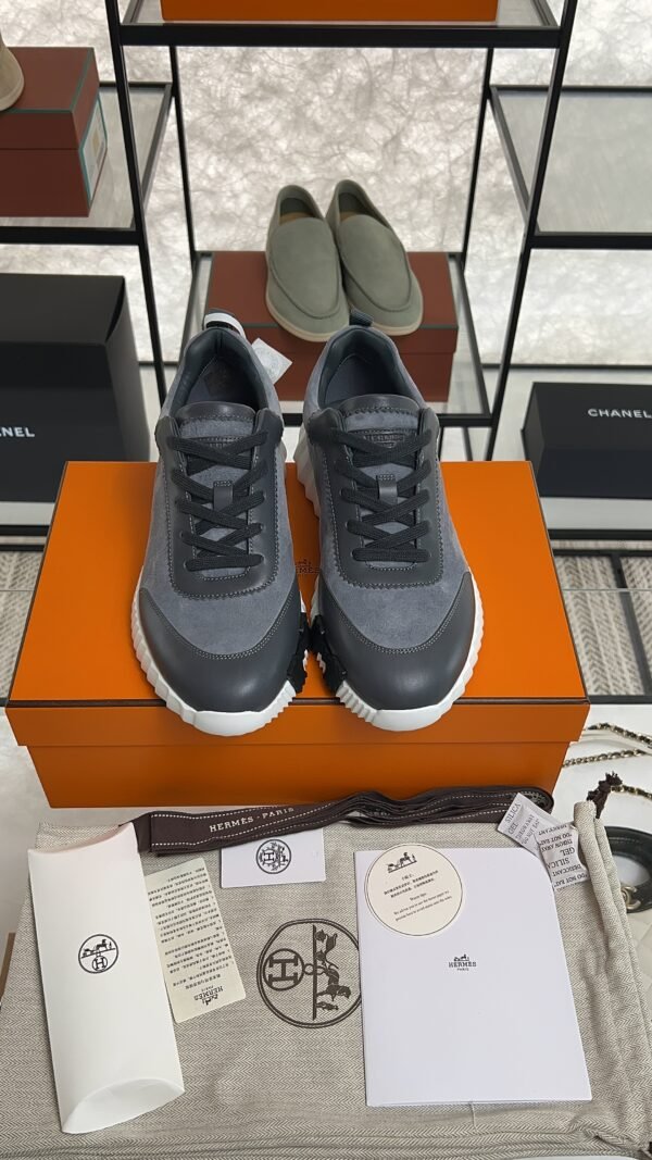 HERMES Bouncing sneake gris orage Men