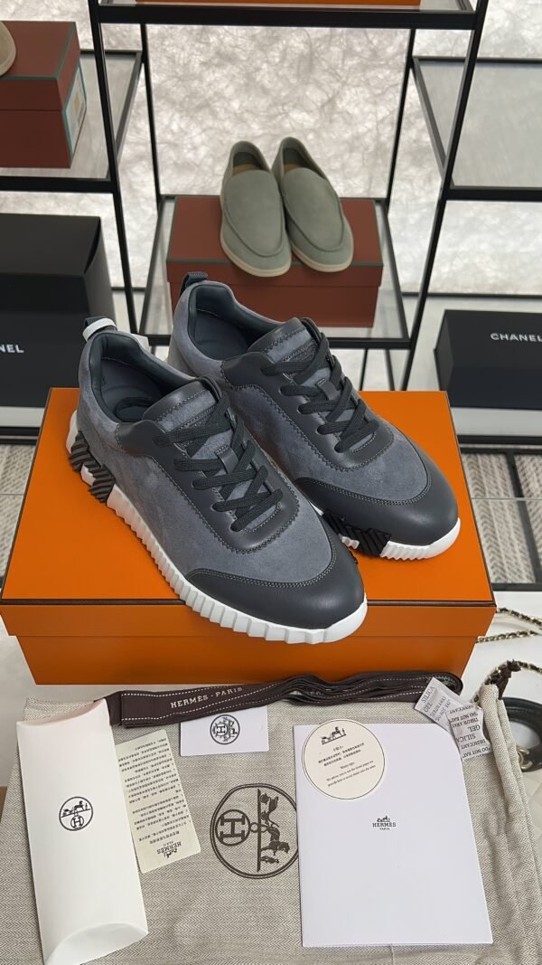 HERMES Bouncing sneake gris orage Men