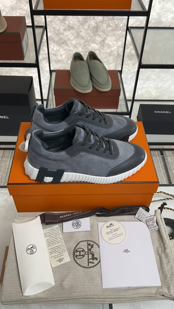 HERMES Bouncing sneake gris orage Men