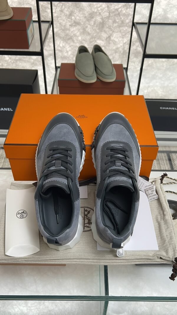 HERMES Bouncing sneake gris orage Men
