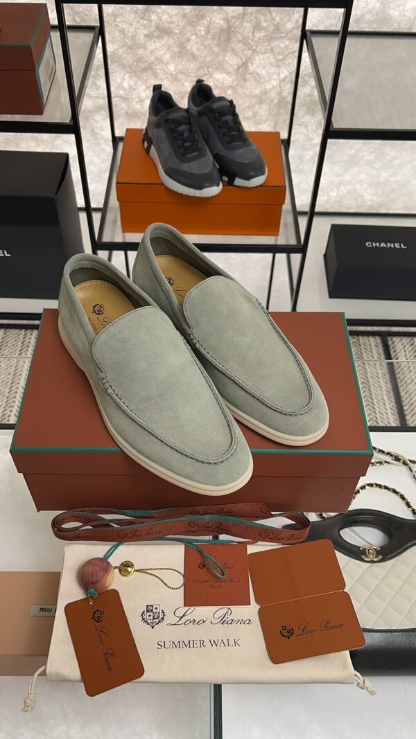 Loro Piana Summer Walk Loafer Frozen Fir (515Z)