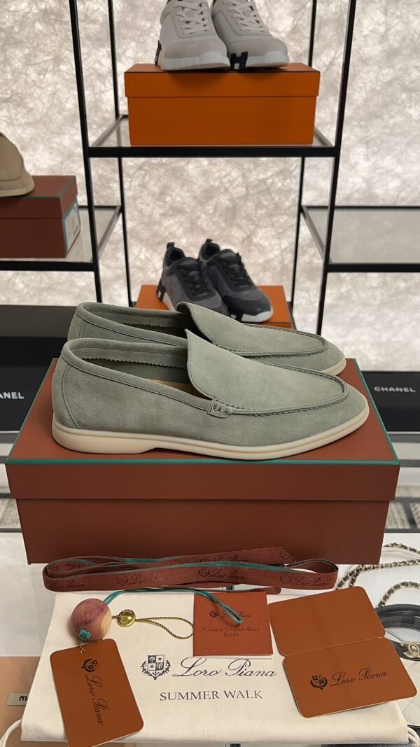 Loro Piana Summer Walk Loafer Frozen Fir (515Z)