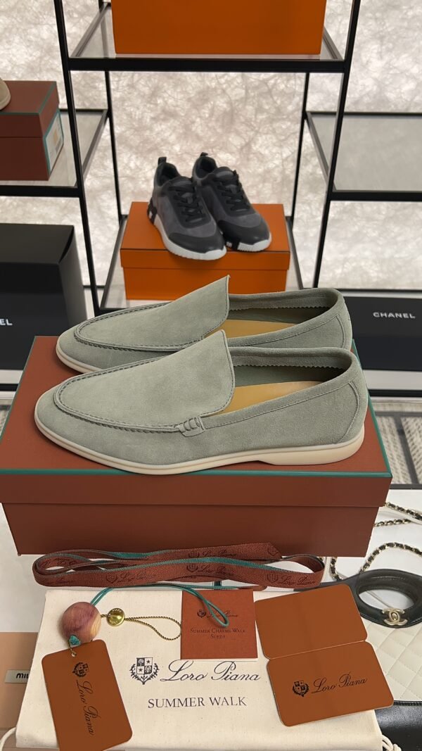 Loro Piana Summer Walk Loafer Frozen Fir (515Z)