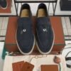 Loro Piana Summer Charms Walk Loafer Argo Blue Melange (W948)