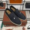Loro Piana Summer Charms Walk Loafer Argo Blue Melange (W948)