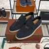 Loro Piana Summer Charms Walk Loafer Argo Blue Melange (W948)