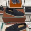 Loro Piana Summer Charms Walk Loafer Argo Blue Melange (W948)