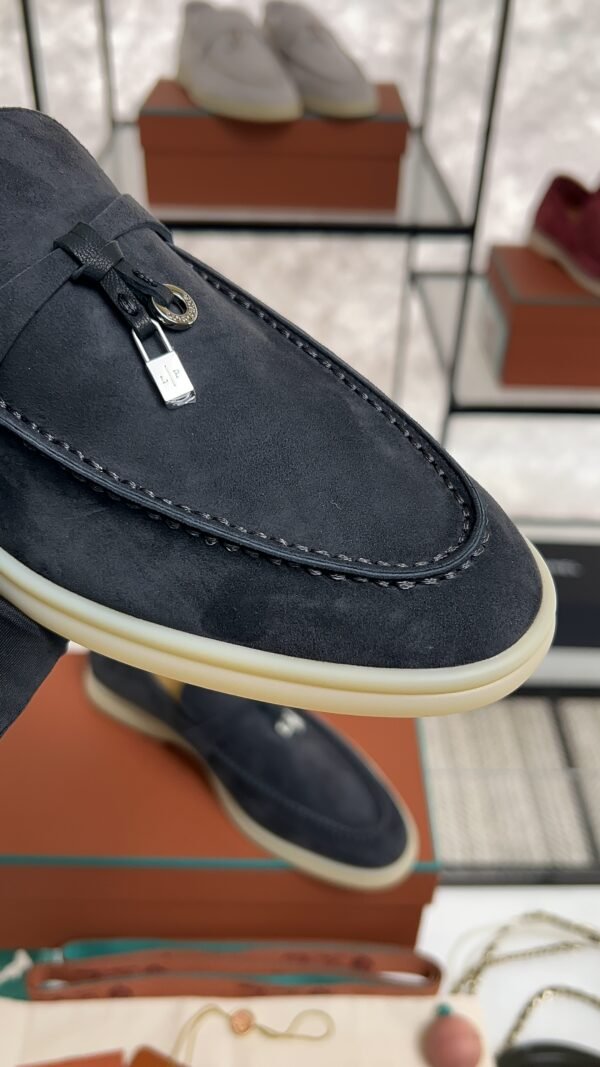 Loro Piana Summer Charms Walk Loafer Argo Blue Melange (W948)