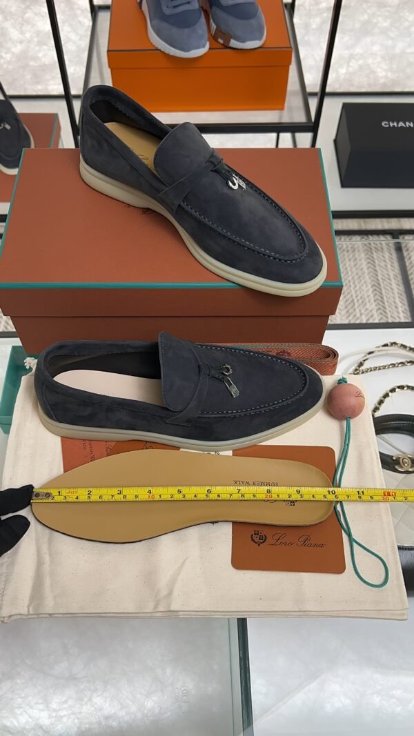 Loro Piana Summer Charms Walk Loafer Argo Blue Melange (W948)