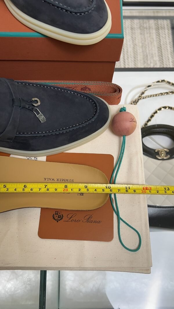 Loro Piana Summer Charms Walk Loafer Argo Blue Melange (W948)