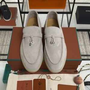 Loro Piana Summer Charms Walk Loafer Light beige