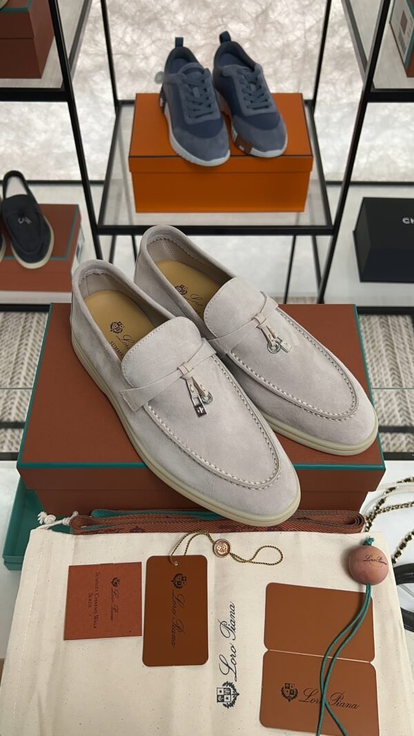 Loro Piana Summer Charms Walk Loafer Light beige