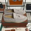 Loro Piana Summer Charms Walk Loafer Light beige