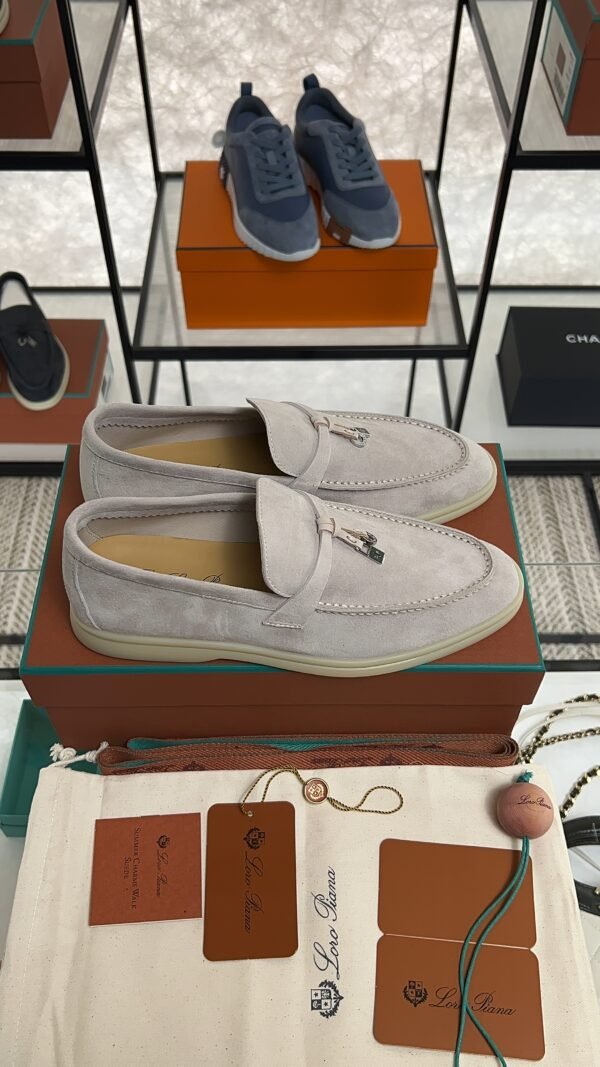 Loro Piana Summer Charms Walk Loafer Light beige