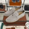 Loro Piana Summer Charms Walk Loafer Light beige