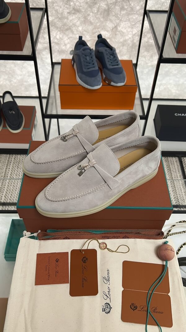 Loro Piana Summer Charms Walk Loafer Light beige