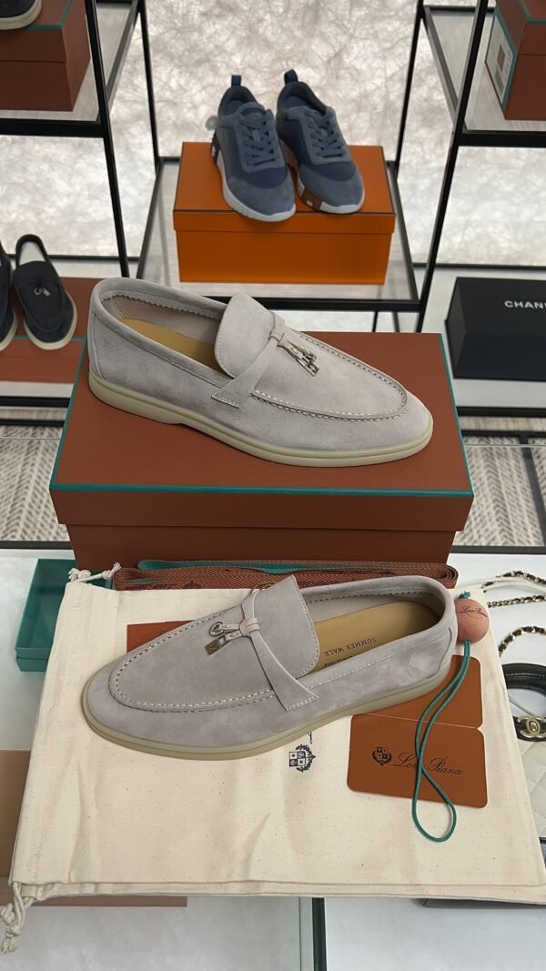 Loro Piana Summer Charms Walk Loafer Light beige