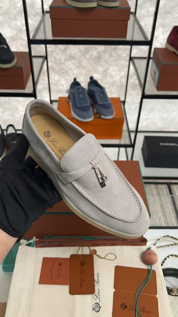 Loro Piana Summer Charms Walk Loafer Light beige