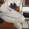 Loro Piana Summer Charms Walk Loafer Light beige