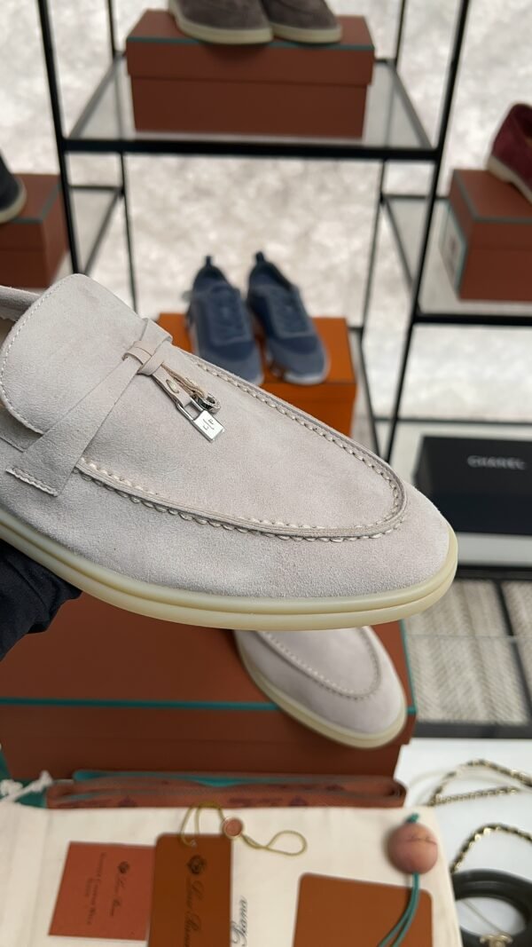 Loro Piana Summer Charms Walk Loafer Light beige