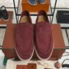 Loro Piana Summer Walk Loafer Men Dried Red (R0DV)